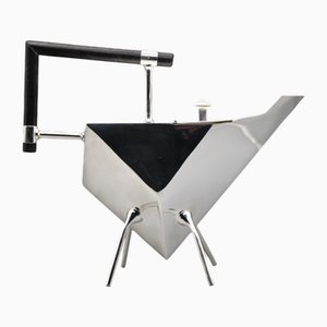 Grande Théière Art Déco en Plaqué Argent par Christopher Dresser, 1900s