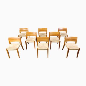 Ticino Dining Chairs by Bruno Reichlin for Molteni, 1990s, Set of 8