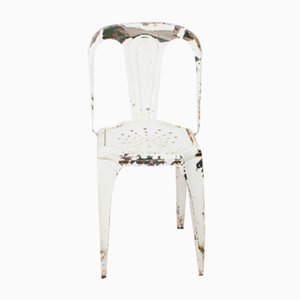 Vintage White Chair from Fibrocit