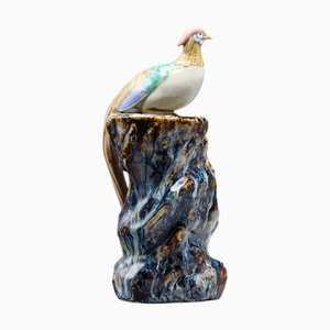 Vintage Chinese Porcelain Pheasant Figurine Vase, 1960s