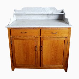 Meuble de Salle de Bain Art Déco en Marbre, 1950s