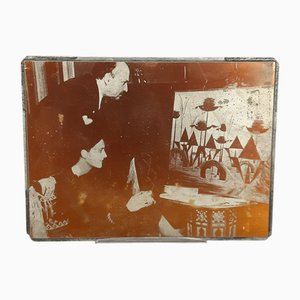 Filippo Marinetti, Benedetta Cappa, 1960s, Cliché Silkscreened Metal Plate