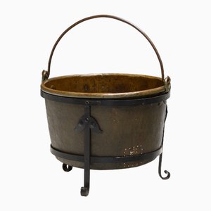 Antique Copper Cauldron, 1870s