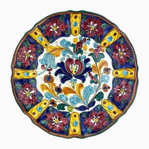 Vintage Sgraffito Plate by Mancinelli, 1950s