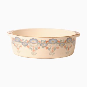 Antique French White and Gold Ceramic Sink