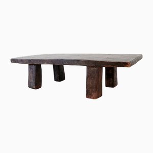 Rustic Brutalist Bench in Wood