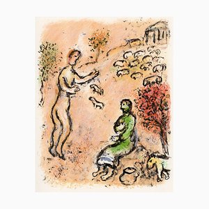 Marc Chagall, Ulysses and Eumaeus from Odyssey, 1989, Lithograph