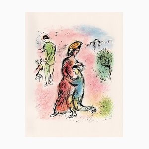 Marc Chagall, Ulisse rivela la sua identità da Odyssey, 1989, Litografia