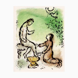 Marc Chagall, Ulysses and Eurycleia from Odyssey, 1989, Lithograph