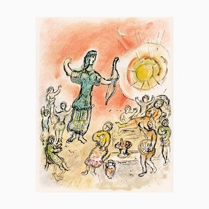 Marc Chagall, Penelope e l'arco di Ulisse da Odyssey, 1989, Litografia