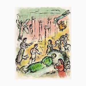 Marc Chagall, Ulysses' Bed from Odyssey, 1989, Lithograph