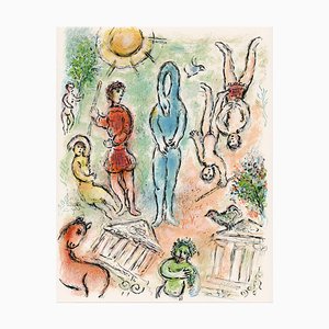 Marc Chagall, In Hell from Odyssey, 1989, Litografia