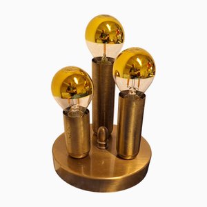 Small Minimalist Ceiling Lamp with Bronze-Colored Metal Frame, 1970s