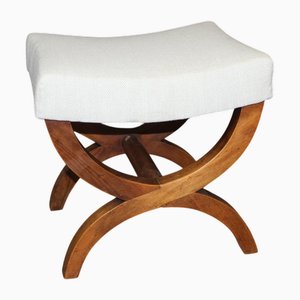 Antique X-Shaped Stool, 1830s