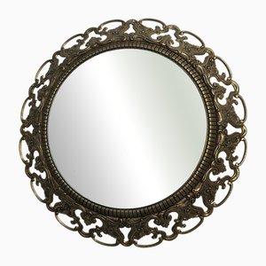 Round Brass Mirror, 1970s