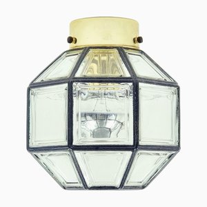 Mid-Century Glass Flush Mount from Limburg, Germany, 1960s