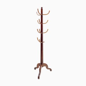 Dreibeinige Vintage Garderobe aus Holz