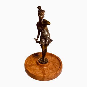 Bruno Zach, Art Deco Flapper Girl, 1920s, Bronze