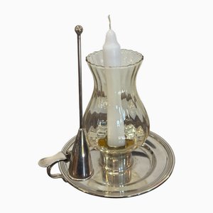 Candleholder in 800 Silver by Greggio, 1960s
