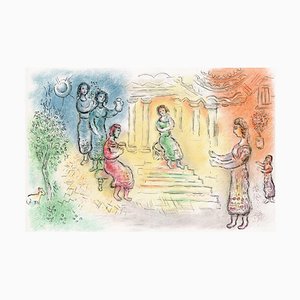 Marc Chagall, Ulisse prima di Alcinoo dall'Odissea, 1989, Litografia