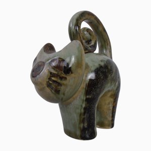 Dänische Studio Keramik Katze von Joseph Simon für Soholm Stentoj, 1960er
