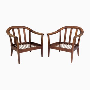 Deutsche Mid-Century Stühle aus Kirschholz von Walter Knoll, 1960er