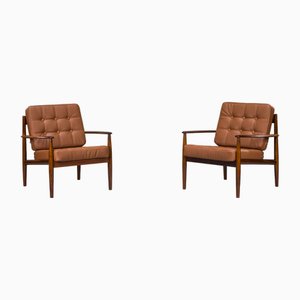 Set of Model 118 Armchairs in Rosewood by Grete Jalk for France & Son, 1960s