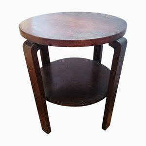 Vintage Art Deco Couchtisch aus Nussholz, 1950