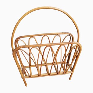 Bamboo Magazine Rack, 1950s