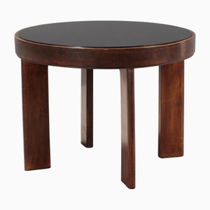 Table Basse Vintage Ronde en Verre, Italie, 1940s