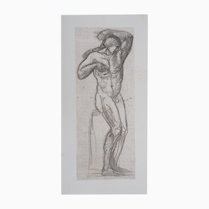 After Auguste Rodin, Naked Man, Engraving