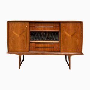 Buffet Haut avec Vitrine en Teck, Danemark