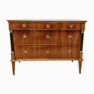 Biedermeier Kommode aus Kirschholz Furnier & Messing, Deutschland, 1820er