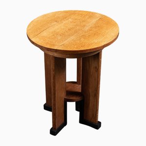 Hague School Side Table in Wood by Jan Brunott, 1920s