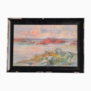 Anna Gardell-Ericson, Stockholm Archipelago, Watercolor, Framed