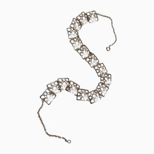 Collier Lace en Argent par Liisa Vitali pour Nesto, 1970s