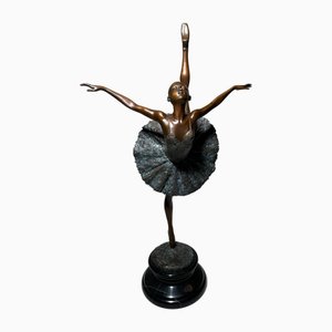 Bronze-Ballerina-Statue nach Degas