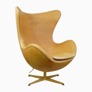 Leather Egg Chair by Arne Jacobsen for Fritz Hansen, 2018
