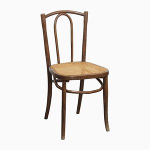Bistro Chair with Woven Wicker Seat