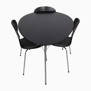 100th Anniversary Esstisch & Stühle von Arne Jacobsen, 2000er, 4er Set