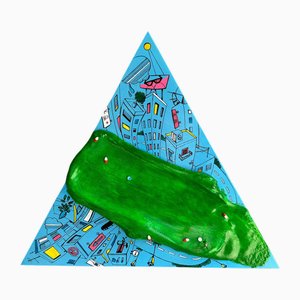 Vera Vizzi, Safe in the Middle Relief, Mixed Media, 2022