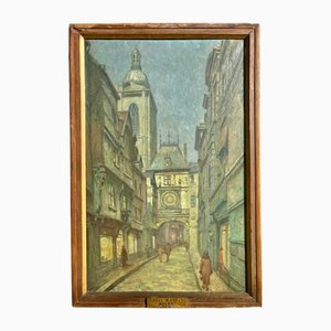 Louis Massin, Rouen, die Große Uhr, Ölgemälde