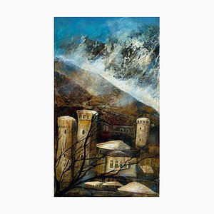Manana Eloshvili, The Landscape of Svaneti, 2016, Acrylic on Canvas