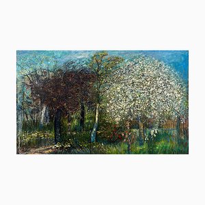 Manana Eloshvili, Orchard, 2015, óleo sobre lienzo