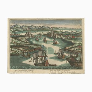 Die Dardanellen im Segelzeitalter: Eine Panoramaradierung, 1765, Print