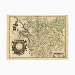 Map of the Province of Overijssel in the Netherlands, 1692