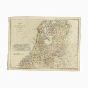 Carys Map of the Low Countries, 1813