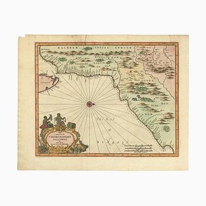 Antique Map of Choromandel, 1744