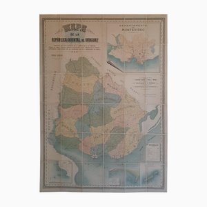 Eine umfassende und maßgebliche Karte von Uruguay, 1903