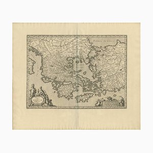 Antike Karte von Griechenland von J. Jansson, 1653